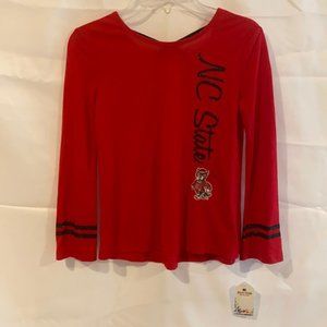 NC State long Sleeve Youth Girls size M New